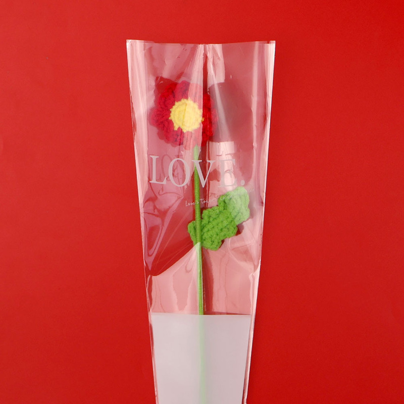 手工钩织仿真花束多彩毛线编织郁金香花枝创意装饰送女友闺蜜礼物|undefined