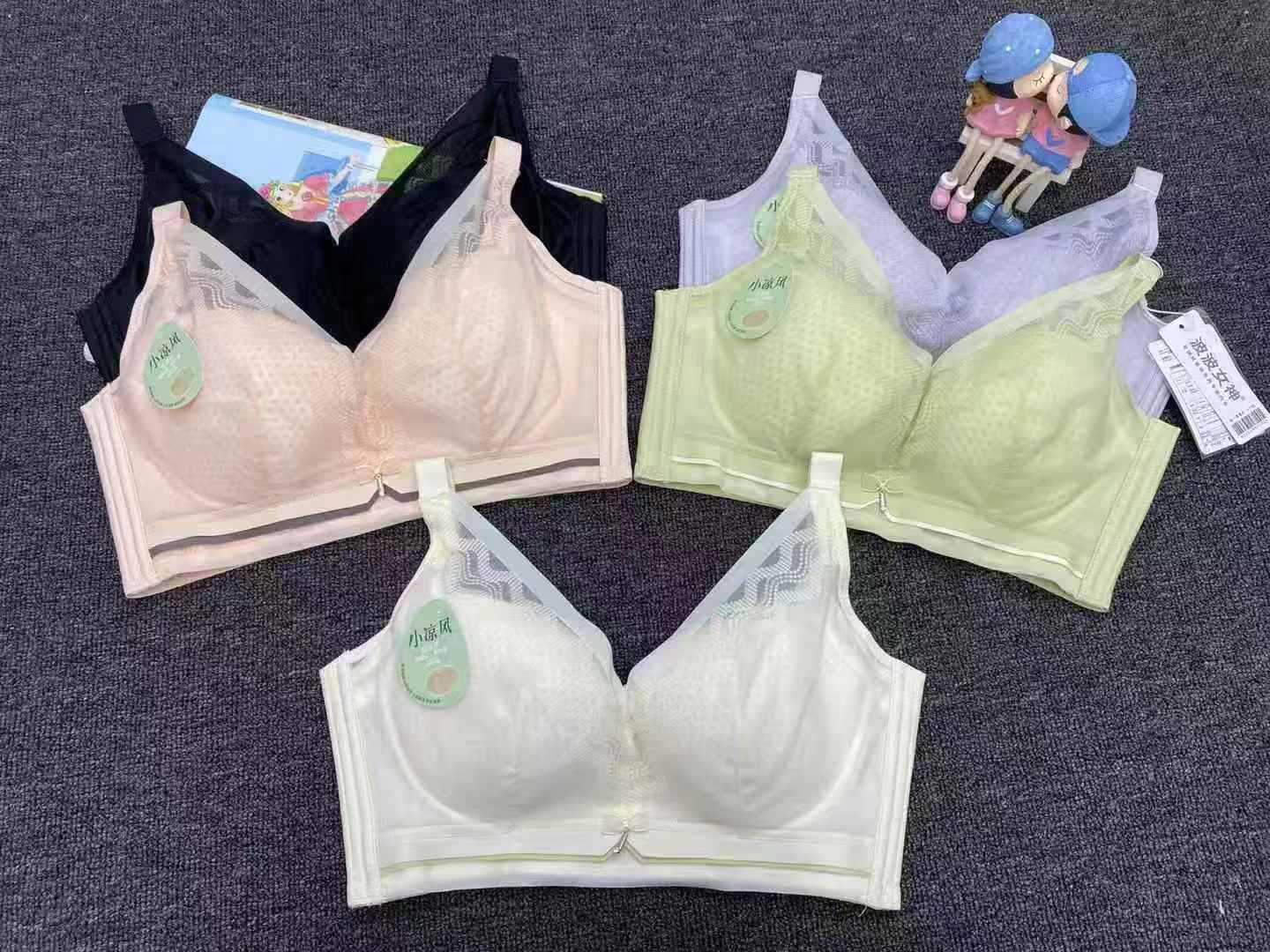 852# inventario de bajo precio de lateración de encaje cruzada sin anillo de acero ropa interior para chicas pechos pequeños mostrando un bra ajustado para mujeres grandes