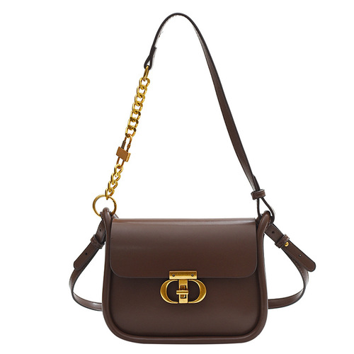 This year's popular bags women's bags  new style trendy retro lock buckle underarm bag shoulder crossbody small square bag 