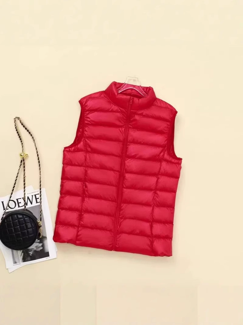 Winter light and thin ultra thin vest with down, plus size