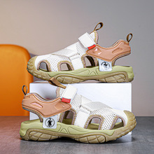 儿童凉鞋男童包头夏季新款网面透气软底中大童男孩涉水运动沙滩鞋