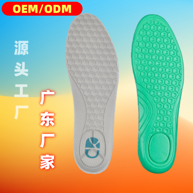 Espuma permeable PU plantilla absorción de sudor transpiración movimiento amortiguador antibacteriano desodorante bala suave no se cansa pie soporte de plantar