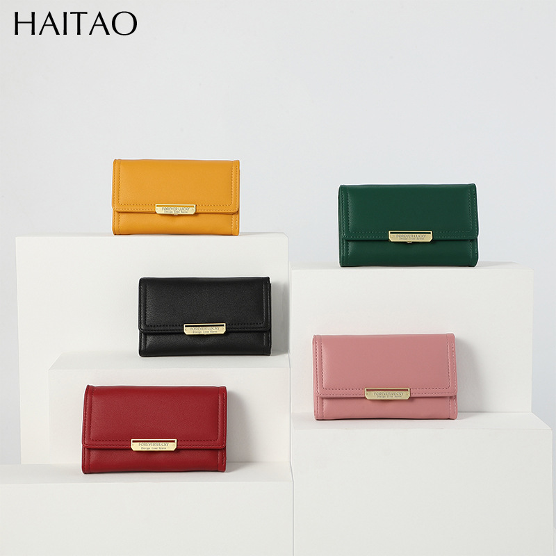 Bolso de cambio de gran capacidad de color sólido bolso de damas pequeño diseño coreano 30% de descuento medio largo simple bolso personalizado