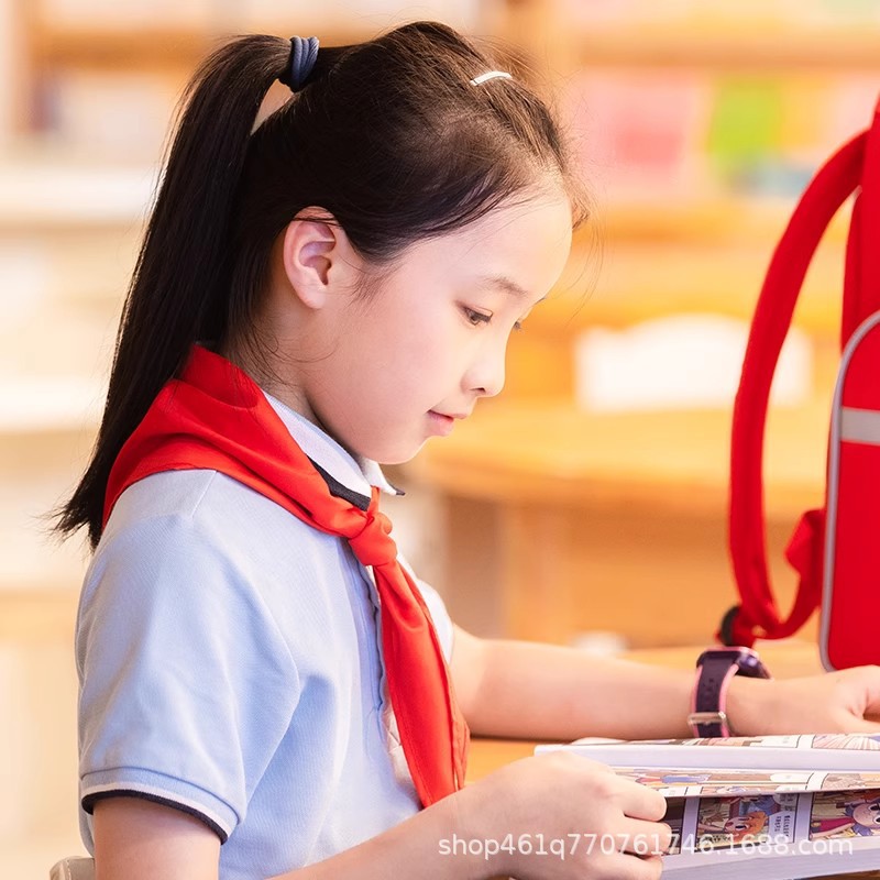 Deli / Deli bufandas rojas escolares de algodón general al por mayor nudo de 1,2 metros estándar general grande