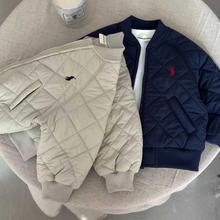 儿童加厚棉服保暖男童冬款棉衣宝宝色棒球服外套小童棉袄女夹棉