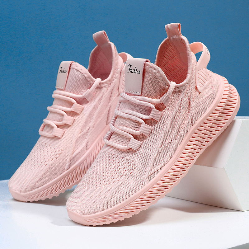 Zapatos para mujeres de verano 2025 nuevo transfronterizo temu al mando de moda zapatos deportivos casuales de moda zapatos transpirables de malla