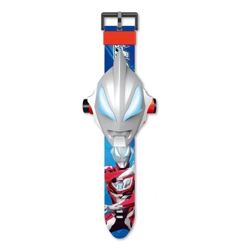 Children's Toy Cartoon Electronic Ultraman Watch 3-8 Years Old Toddler Primary School Boys and Girls Projection Luminous Watch