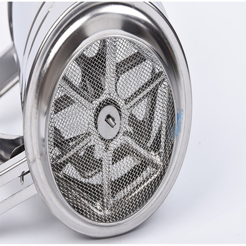 Big Eyes wholesale double-sided flour sieve, stainless steel manual flour sieve cup, stainless steel flour filter