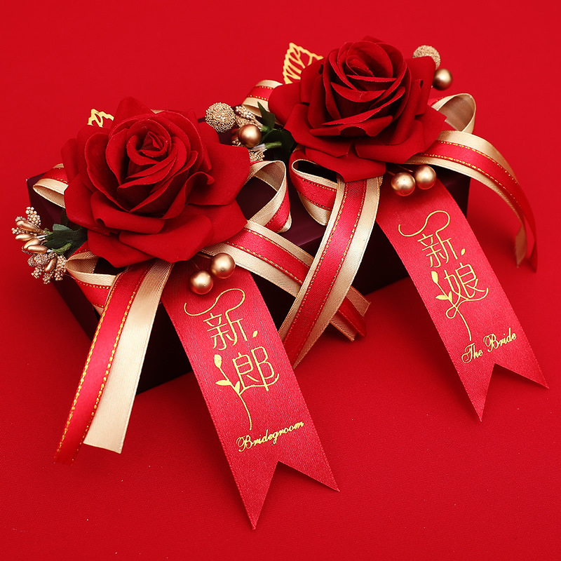 Boda ramillete familia boda dama de honor suministros novio novia creativo conjunto completo no flor dama simulación placket