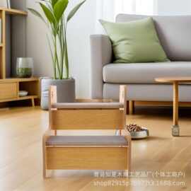 木制狗狗宠物楼梯家居老年犬上沙发台阶爬梯多功能上下床小宠楼梯