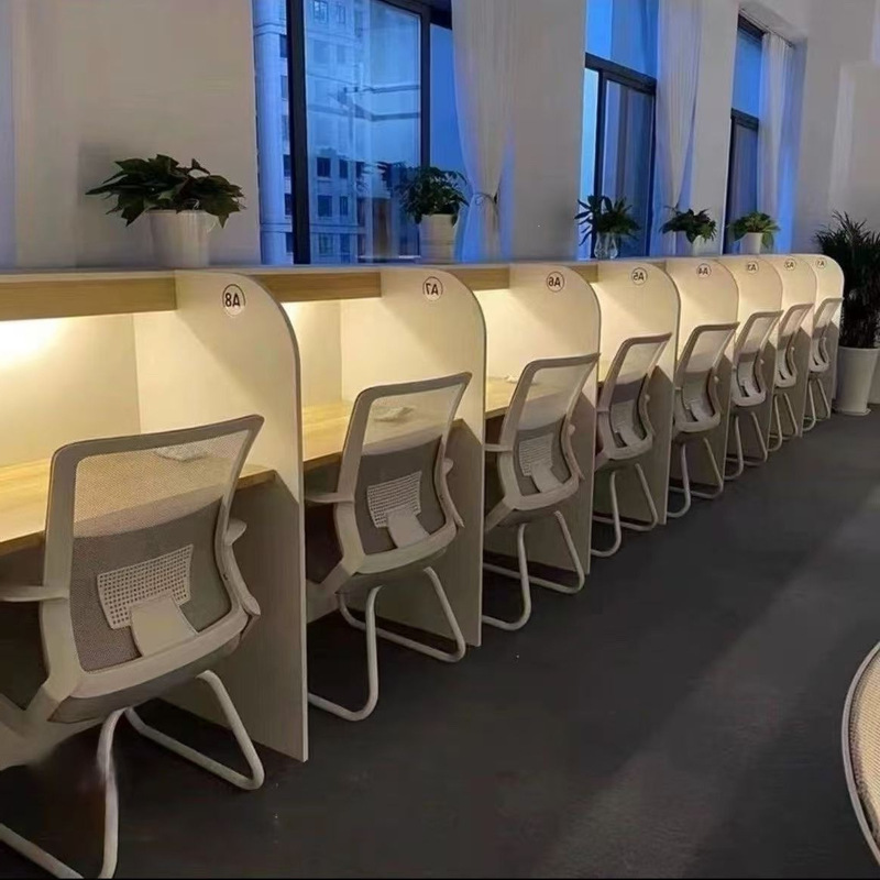Study Room Desk Set, Silent Desk, Modern Minimalist Single-Person Partition Desk, Computer Desk, Trendy Style