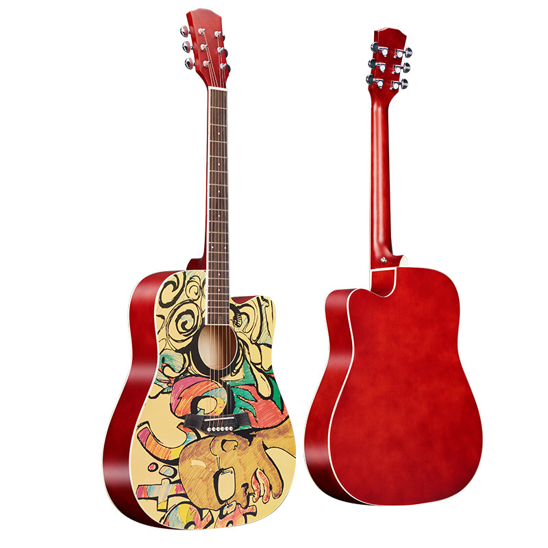 Guitar, sticker, tape, 41inch, graffiti