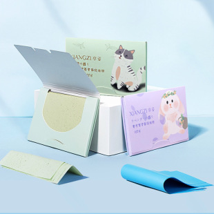 Face Oil Absorbing Paper 100 Pieces Portable Withdrawable Fragrance Oil Absorbing Face Paper Face Oil Degreasing Student Makeup Wholesale
