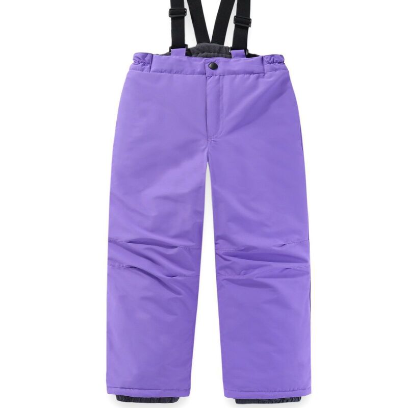 Boys and Girls Overalls Cotton Pants Waterproof, Snowproof and Wear-Resistant Outdoor Sports Daily Winter Warm Cotton Pants Cold-Proof Ski Pants