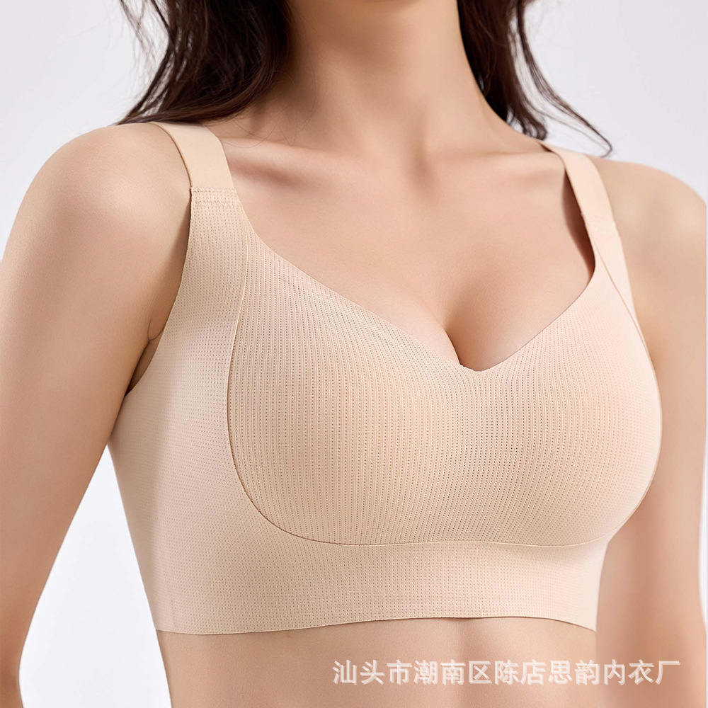 Sujetadores sin aros personalizados de estilo europeo y americano, sujetadores para uso diario, Amazon Rusia América del Norte, tallas grandes, minimizador de busto grande