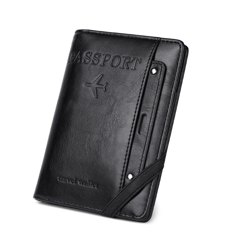 Anti-Theft Rfid Passport Holder Travel Storage Wallet Cross-Border Direct Supply In-Stock Amazon Hot-Selling Item Ticket Holder