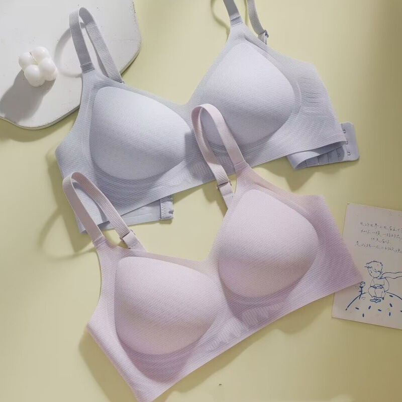 Seamless Invisible Jelly Strip Latex Bra, Comfortable and Breathable Fixed Cup Nude Feel Vest Sports Bra Seamless Invisible Jelly Strip Latex Bra, Comfortable and Breathable Fixed Cup Nude Feel Vest Sports Bra