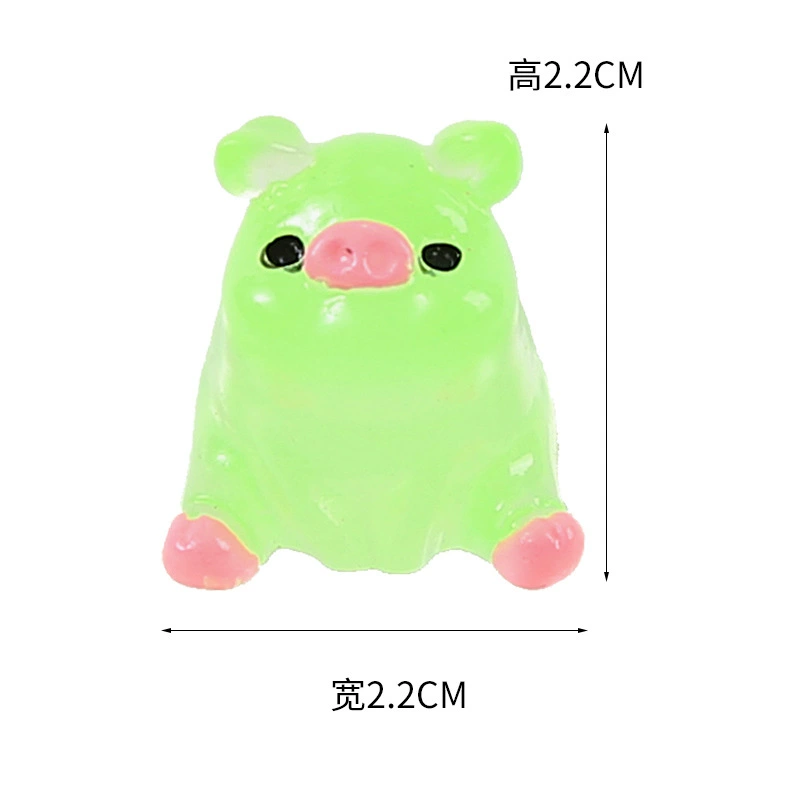 Cute three dimensional creative table accessory with accessories, cartoon toy, internet celebrity