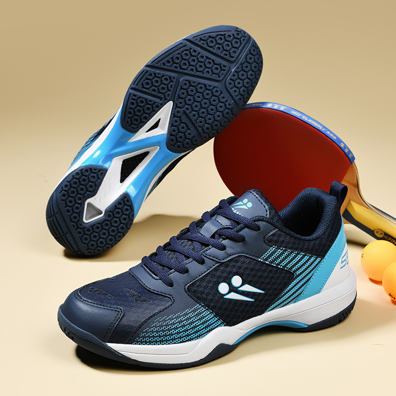 Nuevos zapatos de bádminton de malla transpirables profesionales para hombres y mujeres zapatos de entrenamiento anti-impacto transpirables zapatos deportivos antideslizantes resistentes al desgaste
