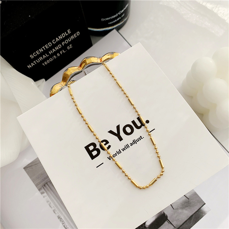 Wholesale Ig Style Modern Style Solid Color Titanium Steel Plating Necklace display picture 3