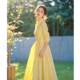 Milk yellow shirt dress 2025 new this year's popular explosions spring Korean gentle temperament casual dress