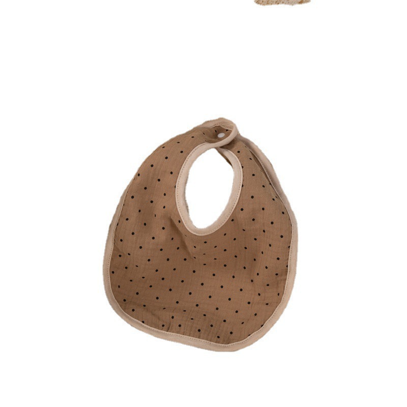 Toalla de saliva en forma de U con estampado de algodón de clase A, gasa de 4 capas de algodón impermeable para bebés, suave y absorbente para hombres y mujeres baberos para bebés