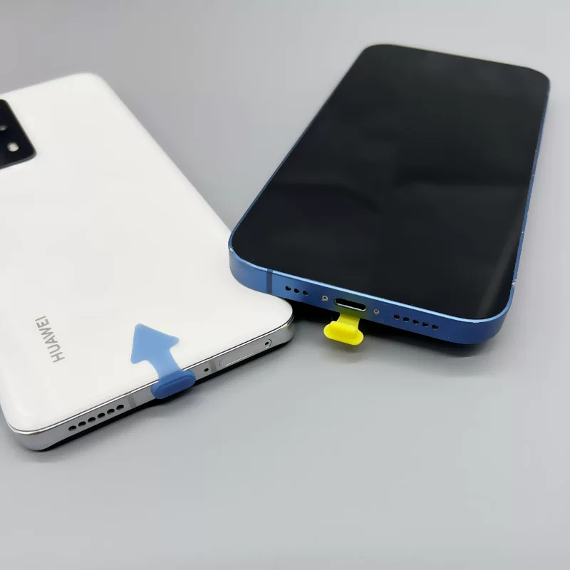 Силиконовый пылезащитный чехол для зарядки совместимый с Apple и Huawei, для Android
