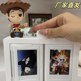 [Ready Stock] Polaroid Rotating Photo Album Table Card Holder 12 Card Slots 3D Printing Desktop Matchinging Ornaments for Gifts