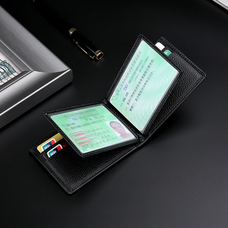 De gama alta primera capa de piel de vaca vehículo de motor licencia de conducir de cuero caso titular de Certificado de cuero logotipo del coche de metal titular de la licencia de conducir titular de la tarjeta bancaria