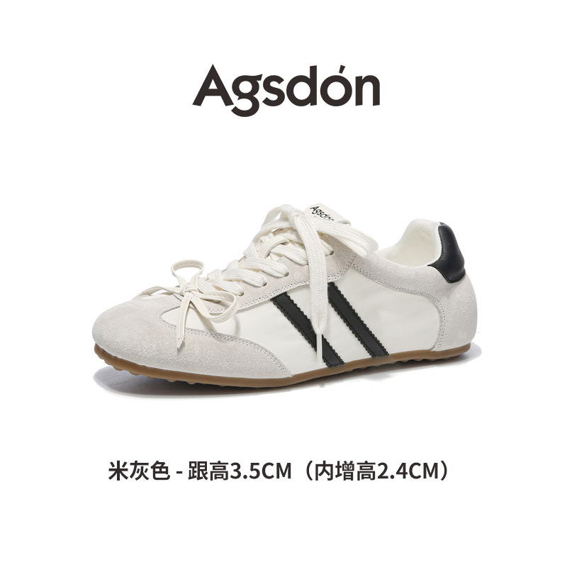 Zapatillas de entrenamiento estilo ballet Augusden para mujer, novedad de otoño 2025, zapatillas deportivas retro informales, estilo dopamine.