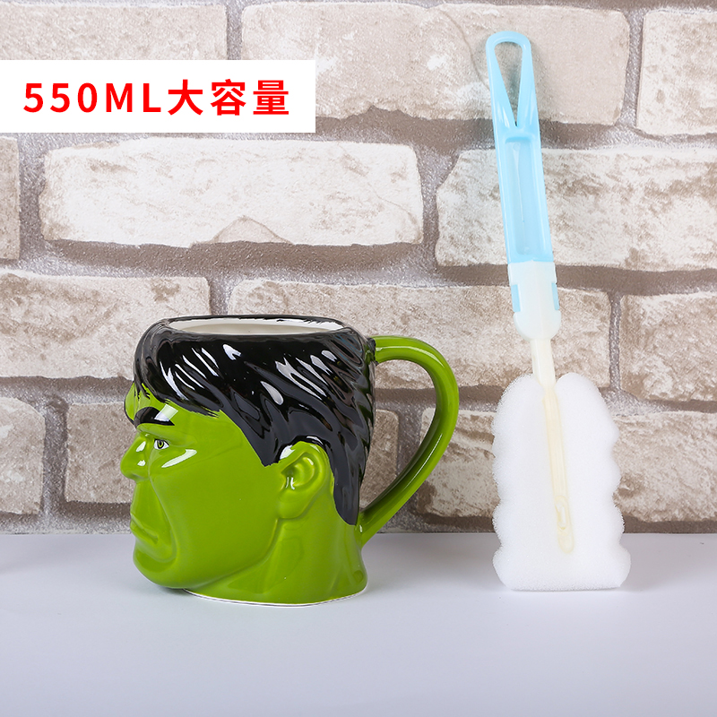 Cross-border Marvel Spider-Man cerámica taza Naruto Hokato taza de agua de gran capacidad taza de marca personalidad taza de anime Hulk