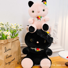 新款喵小姐猫咪玩偶公仔毛绒玩具抓机娃娃黑白kt猫生日礼物布娃娃