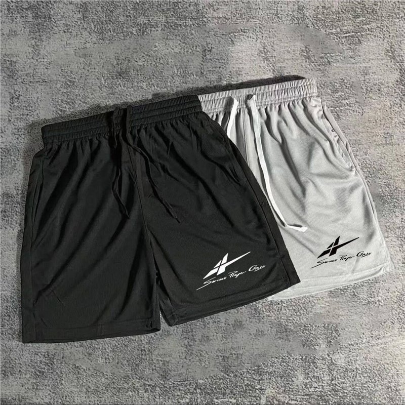 Summer Knee-Length Basketball Fitness Shorts for Men and Women, Casual Sports Shorts, Spo Running Quick-Dry Breathable Shorts