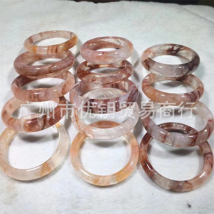 Natural Red Glue Flower Bracelet Produced from Volcanic Eruption Products Beautiful No Cracking Foreign Trade Advantages Wholesale Natural Red Glue Flower Bracelet Produced from Volcanic Eruption Products Beautiful No Cracking Foreign Trade Advantages Wholesale