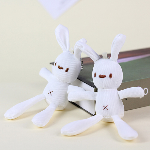 Corn Rabbit Plush Toy Beanie Rabbit School Bag Clothing Pendant Keychain Doll Accessory Rabbit Rag Doll Gift