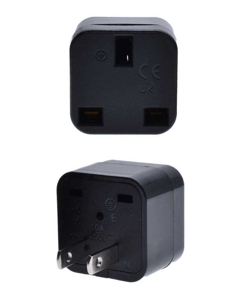 UK-6英规英式转美规国标电源转换器转接头CE日本台湾泰国多用插座