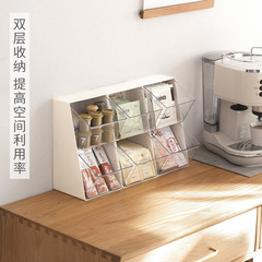 Factory Tea Bag Storage Box, Kitchen Counter Desk Acrylic Capsule Coffee Shelf Tea Leaf Milk Tea Storage Box