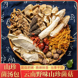 云南七彩菌汤包松茸菌菇汤料包炖鸡煲汤食材山珍羊肚菌类干货材料