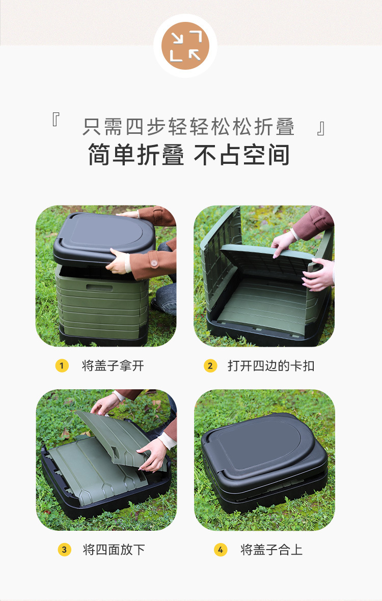 Car/Outdoor Folding Toilet Outdoor Camping Car Toilet Foldable Portable Emergency Toilet