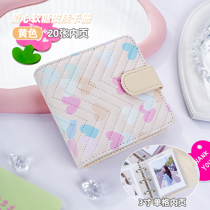 Wewu Love Fudge Candy One Palace Geca Book Little Fresh Little Card Star Polaroid Book de almacenamiento Mini álbum de mascotas