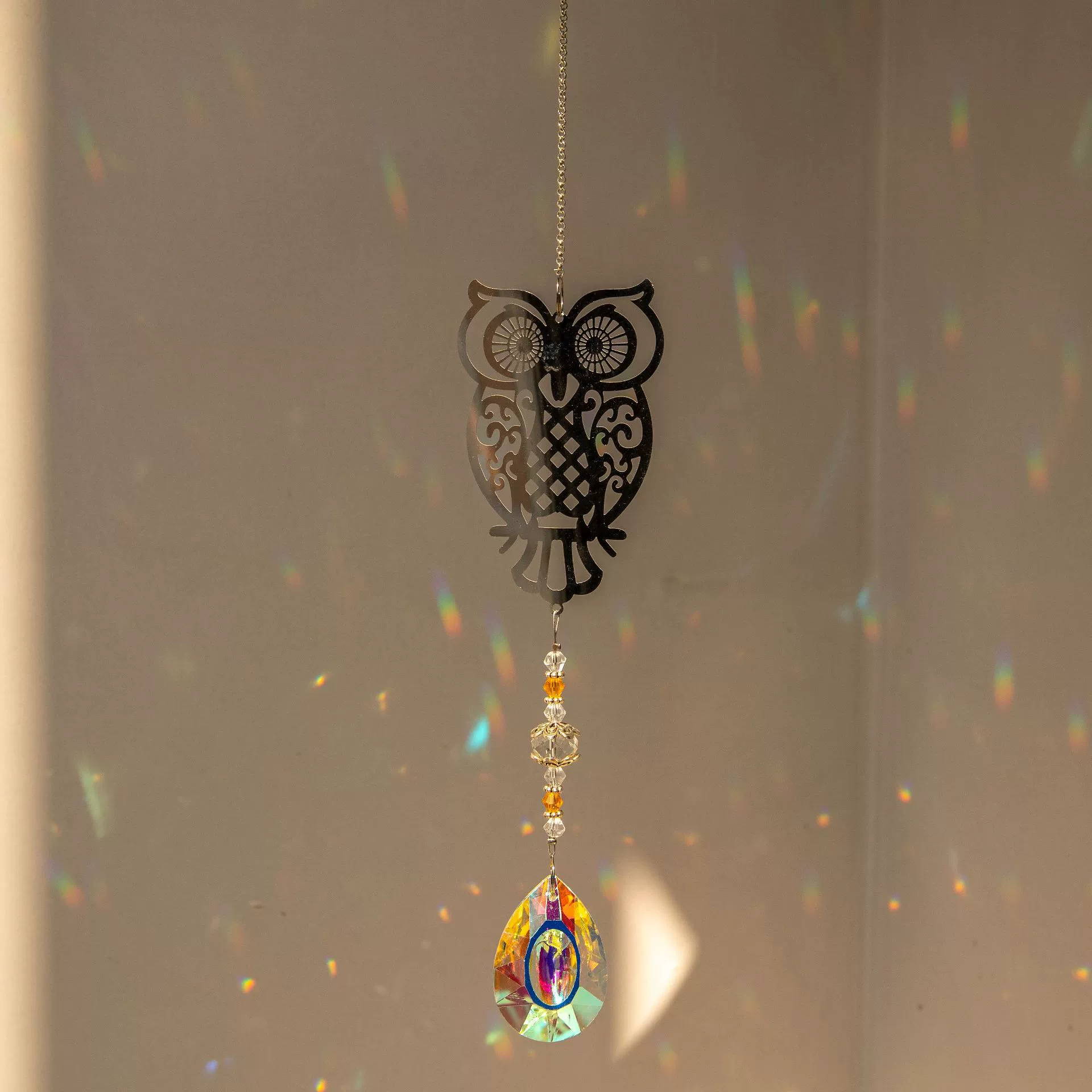 Color Block Pattern Simple Style Classic Style Color Block Crystal White Crystal Pendant