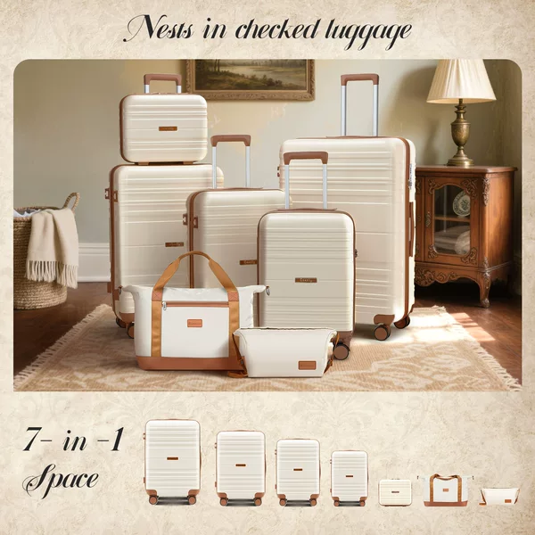 Amazon Abs Trolley Suitcase Set with Password Lock Tsa Password Lock