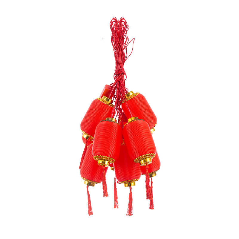 Año Nuevo Lámparas de linterna rojas de frisa Festival de Primavera Yuanxiao lámparas decorativas colgantes LED atmósfera lámparas de varios estilos linternas