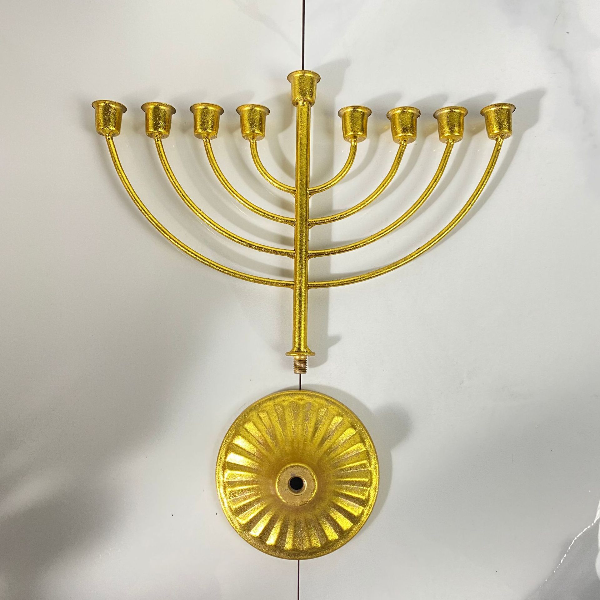 Hanukkah Retro Color Sólido Hierro Candelero display picture 3