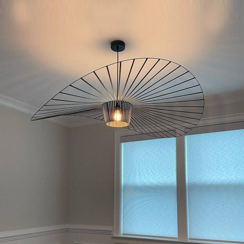 French-Style Romantic Straw Hat Lamp, Modern Nordic Creative Personality Designer Art Hat Pendant Light for Restaurant, Bedroom, and Living Room French-Style Romantic Straw Hat Lamp, Modern Nordic Creative Personality Designer Art Hat Pendant Light for Restaurant, Bedroom, and Living Room