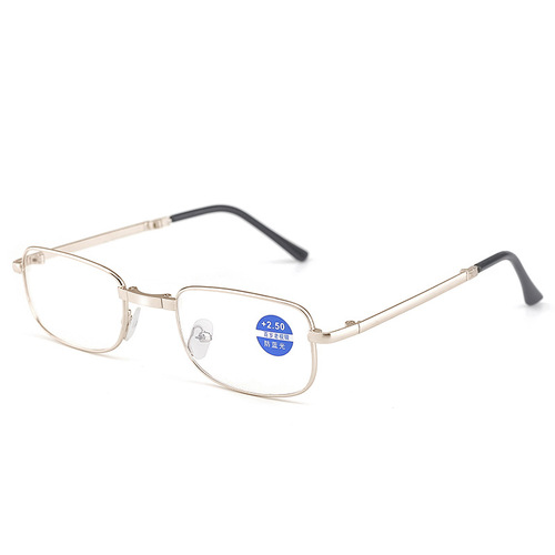 New style bifocal reading glasses for men and women to see far and near, anti-blue light reading glasses, foldable carrying case, reading glasses