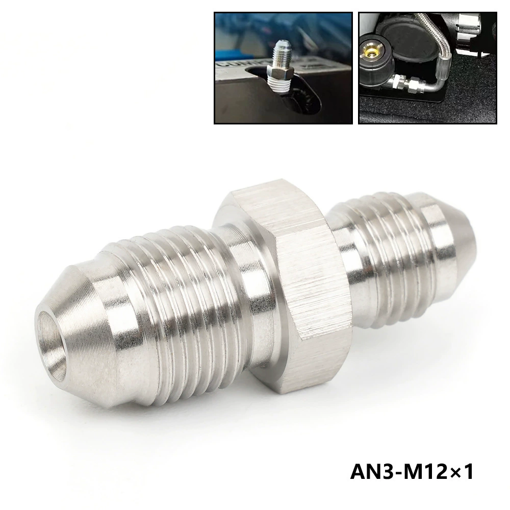 Автомобиль из нержавеющей стали с двумя головками резьбового переключения AN3-M10X1 проволоки AN3-M12X1 тормозные аксессуары