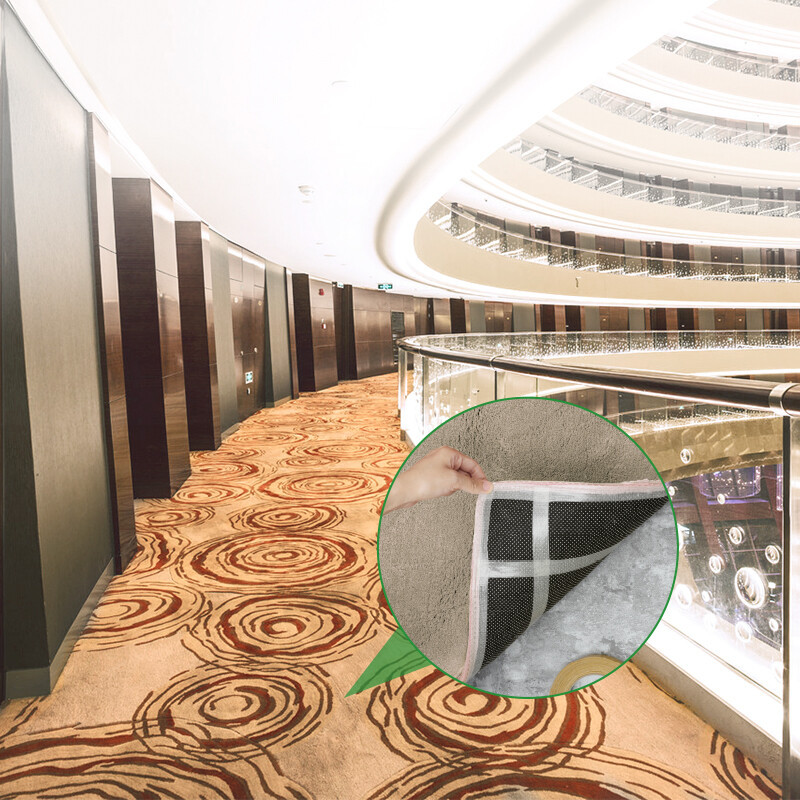 Adhesivo de doble cara de malla fuerte para la exposición de bodas adhesivo de alfombra adhesivo de alta tela impermeable sin costura personalización de cinta adhesiva de doble cara