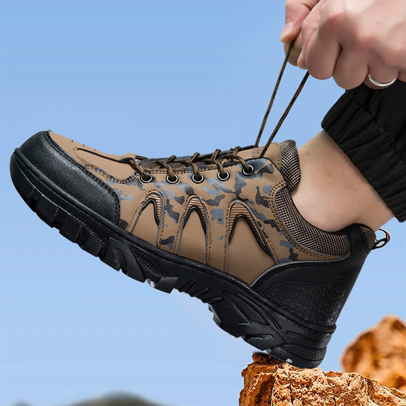 2024 Весна и осень Новая мужская уличная рабочая одежда Мужская обувь Походная обувь в клетку и самая простая для подбора One Piece Dropshipping Внешняя торговля Оптовая торговля