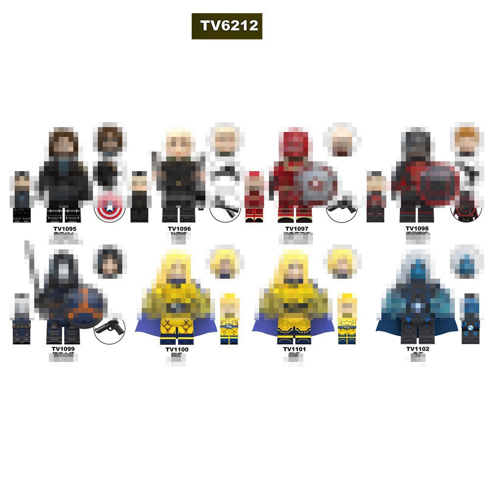 Foreign trade goods TV6212 superhero series assembled building blocks toy bags wholesale 1095-1102